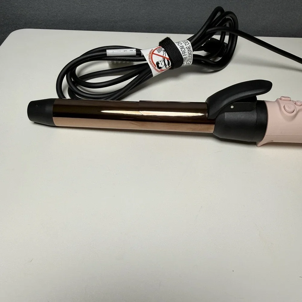 Lange 25MM Titanium Rotating Curling Iron, Color Blush, Le Pirouette - Picture 2 of 7